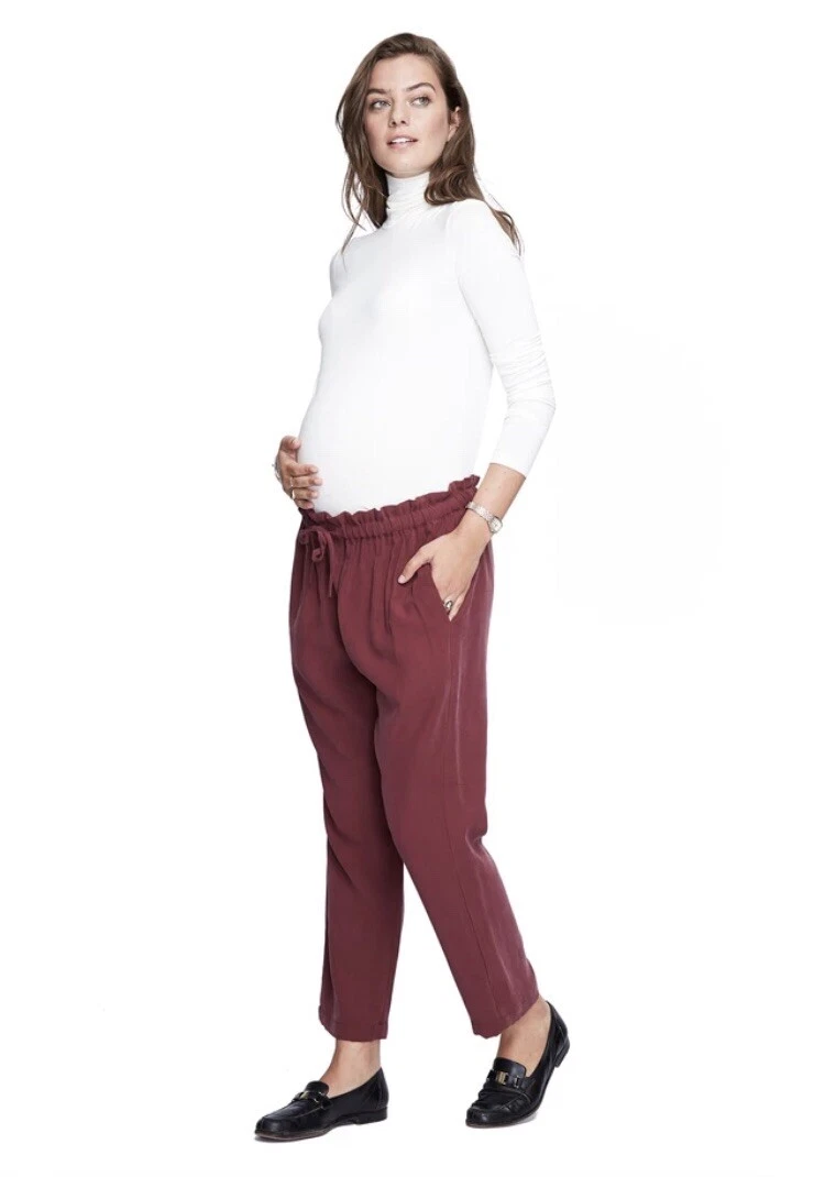 Hatch Maternity Women's THE ZURI PANT Wine $188 NEW
Opens in a new window or tab