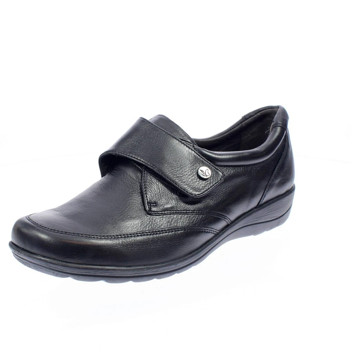 Caprice Scarpe Comfort In Pelle Con Strappo Nero Taglia 41