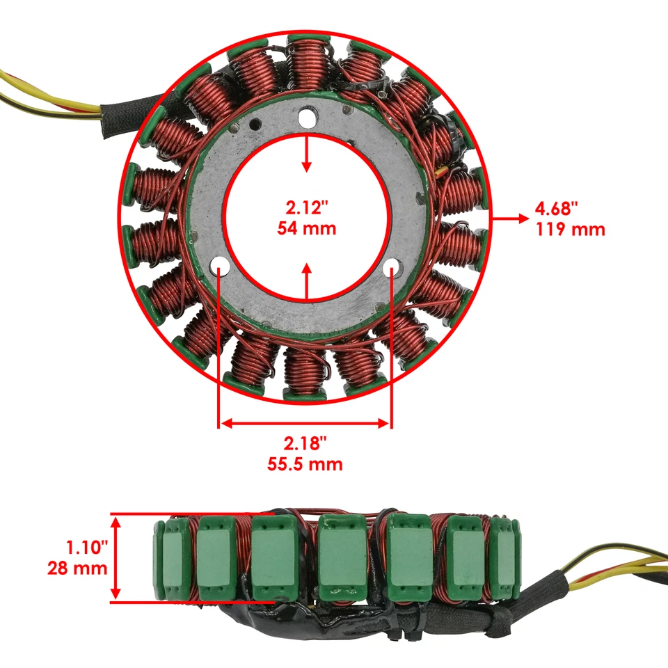 Estator para Arctic Cat Prowler XTZ 1000 2009 2010 2011 2012 2013 2014 Foto 2 de 4