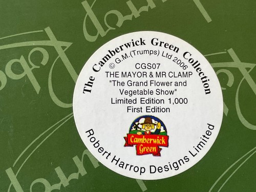 CAMBERWICK GREEN ROBERT HARROP MAYOR MR CLAMP FLOWER VEG SHOW LIMITED ED CGS07 - Picture 9 of 11