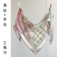 70 Cashmere 30 Silk Wrap Square Two Horses Love Printing Shawl 195cm 125cm