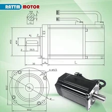 【In US】 400W/750W /1000W/2.6KW AC Servo Motor Drive Controller kit 220V w/Cable