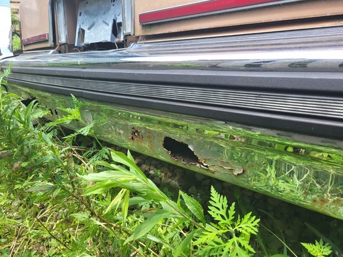 Rear BUMPER 1982~1989 Cadillac Brougham Rear Bumper Silver OEM - Picture 3 of 13