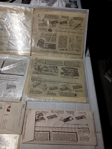 GREAT LOT 23 NOS VINTAGE CRAFTAID LEATHER TEMPLATES PLASTIC 1953-78 BILLFOLD - Picture 5 of 23