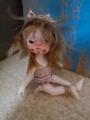 Poupée Miniature Ooak Custom Hybride / Amie Ob11 / Amie Holala / Amie Bjd
