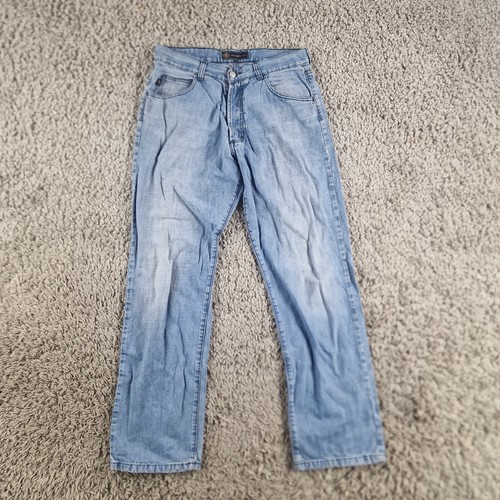 Jeans Henri Lloyd uomo vita 32 gamba 29 blu chiaro denim