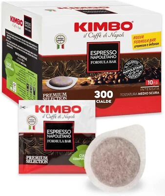 KIMBO 300 Cialde Compostabili ESPRESSO NAPOLETANO. Cialda ESE 44m in Carta