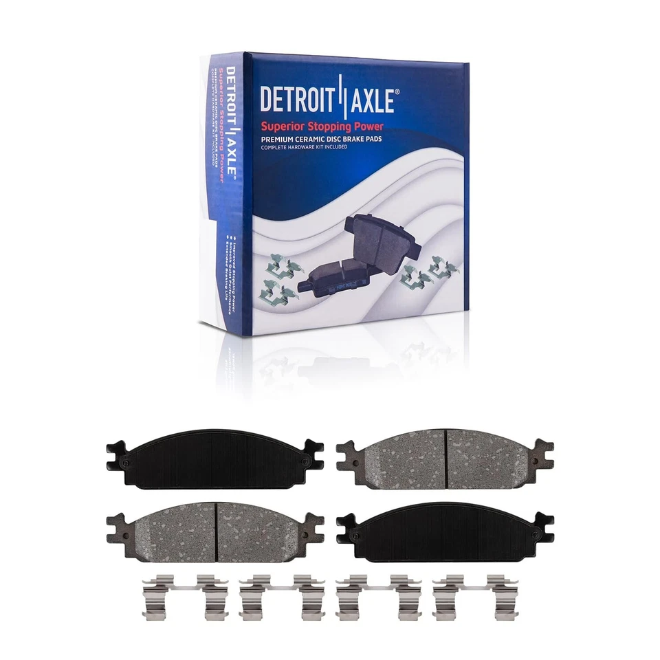 Комплект из 6 передних дисковых тормозных колодок 12,8 дюйма (325 мм) для Lincoln MKS 2011 года выпуска - Изображение 4 из 4