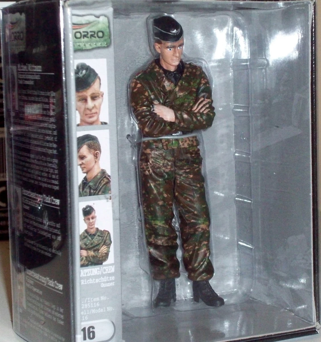 Figura Capitano Fanteria Torro Scala 1:16 - WWII, Per Carri Armati RC, Nuova