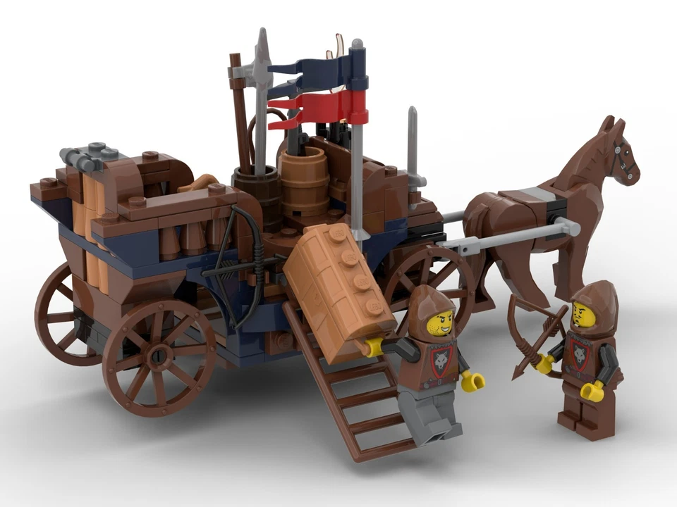 MOC aus LEGO® Wolfpack Carriage / Kutsche der Wolfsbande  Passt zu 10305 10332 - Bild 4 von 4