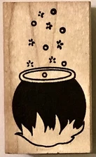 BUBBLING POT HALLOWEEN CAULDRON Memory Box Witch Spells Coven Boo october 31st