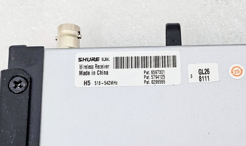 Dual Shure SLX4 Wireless RF Mikrofon Empfänger H5 518-542MHz - ohne Netzteil - Bild 12 von 12