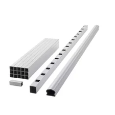 Armorguard Deluxe 70 In. White Composite Rail Kit