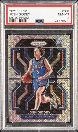 Josh Giddey [Mojo Prizm] #301 2021 Panini Prizm card