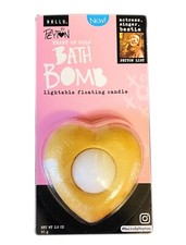 SIX 6 Hallu By Peyton Bath Bomb Floating Bath Bomb With Candle Heart Of Gold NEW