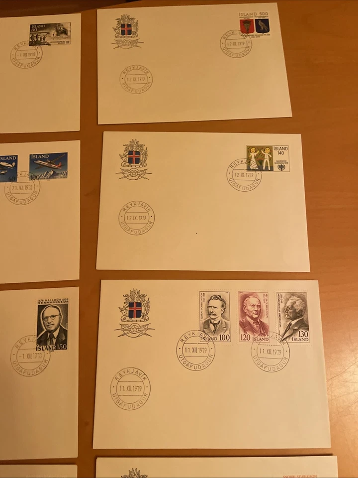 Iceland FDC  1978-1980 Various 13 Covers, XF Condition, See Photos - Image 4 of 4