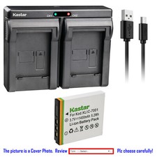 Kastar Battery Dual Charger for Kodak KLIC-7001 Kodak EasyShare M853 Zoom Camera