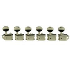 Kluson 6 In Line Deluxe Series Tuners 8.8mm bushing KD-6B-NM Nickel 1 line