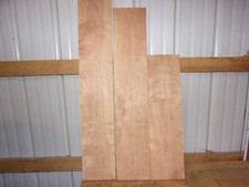 3 PC CHERRY BOARDS WOOD LUMBER KILN DRIED LOT 83F FLAT 15/16" THICK END MATCHED