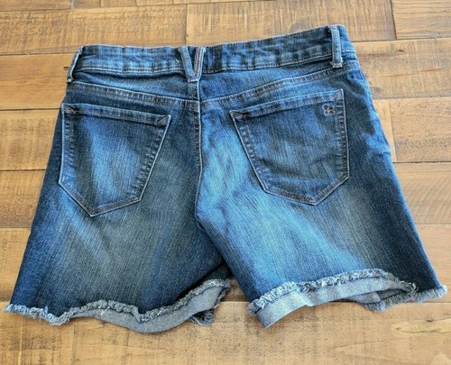 Jessica Simpson Size 26 Midi Shorts Heavy Distressed Whiskered - Picture 7 of 7