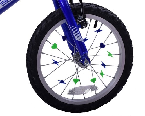 DECORATIVE SPOKE BEADS GREEN AND BLUE CHILDS FUN ACCESSORY SPOKEY DOKEY ANY BIKE - 第 3/3 張圖片