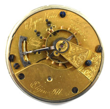 Vintage Elgin Grade 76 18s 15J OF Pocket Watch Movement lot.ff