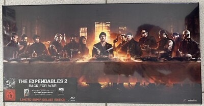 The Expendables 2 Limited Super Deluxe Edition Blu-Ray Steelbook Leinwand OVP