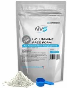 NVS 100% PURE L-GLUTAMINE POWDER FREE FORM KOSHER PHARMACEUTICAL GRADE USA