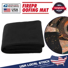 11Sqft Diameter Fire Pit Mat for Under Fire Pit Grill Mat BBQ Camping Easy Cut