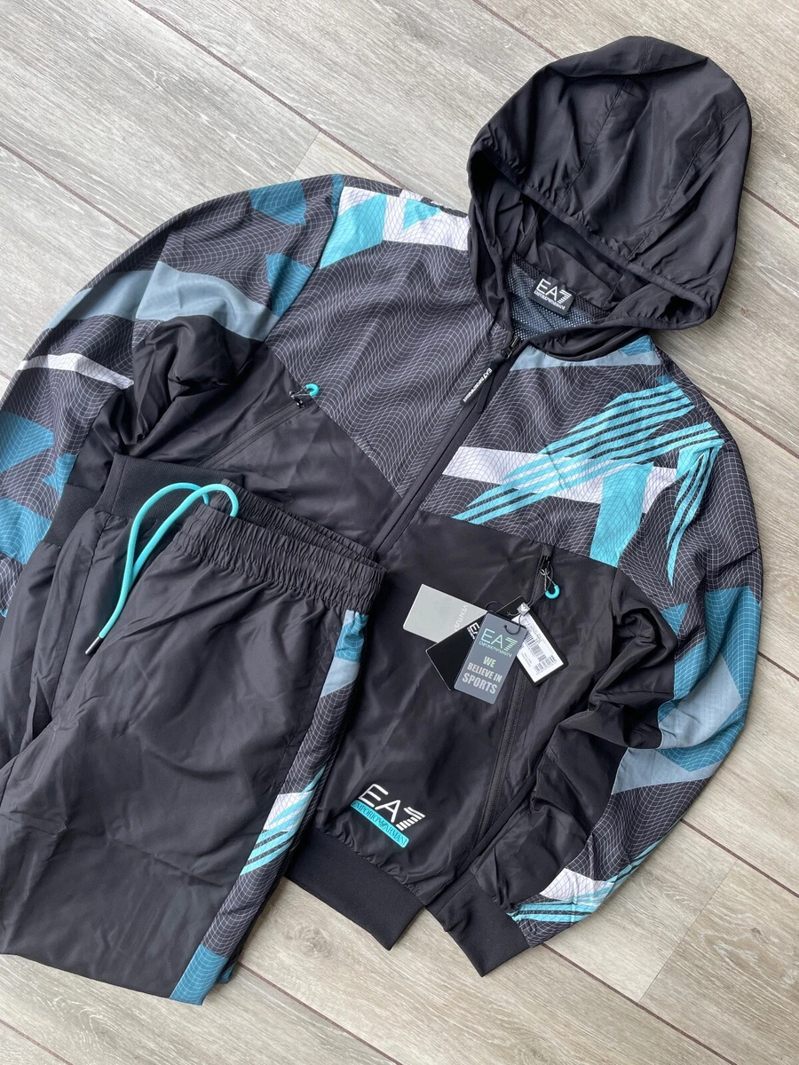 Armani all over print deals tracksuit