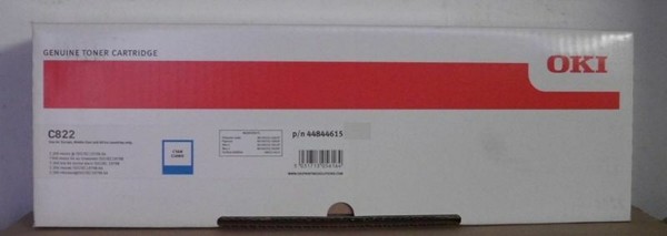 Oki 44844615 Toner Cyan FüR C822 7.300 Seiten Ovp A-image