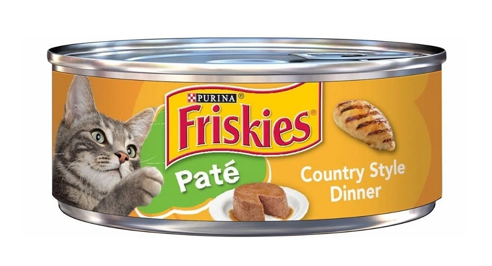 Friskies Country Style Dinner Adult Chicken Pate 1 Single Can 5.5oz Wet Cat Food