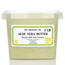RAW ALOE VERA BUTTER ORGANIC COLD PRESSED PURE 2 OZ 4 OZ 8 OZ 12 OZ-12 LB