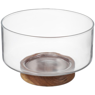  Fruit Platter Large Glass Plate Fruits Container Clear Salad Bowls