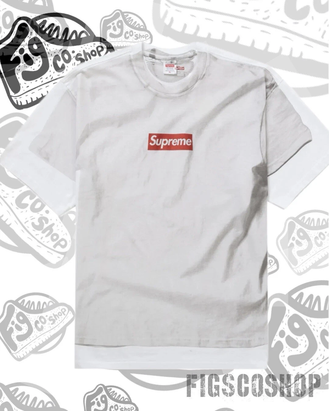 T shirt logo Supreme Box MM6 Maison marque marginale ✅ taille moyenne rapide ? et gratuit ? ? ?