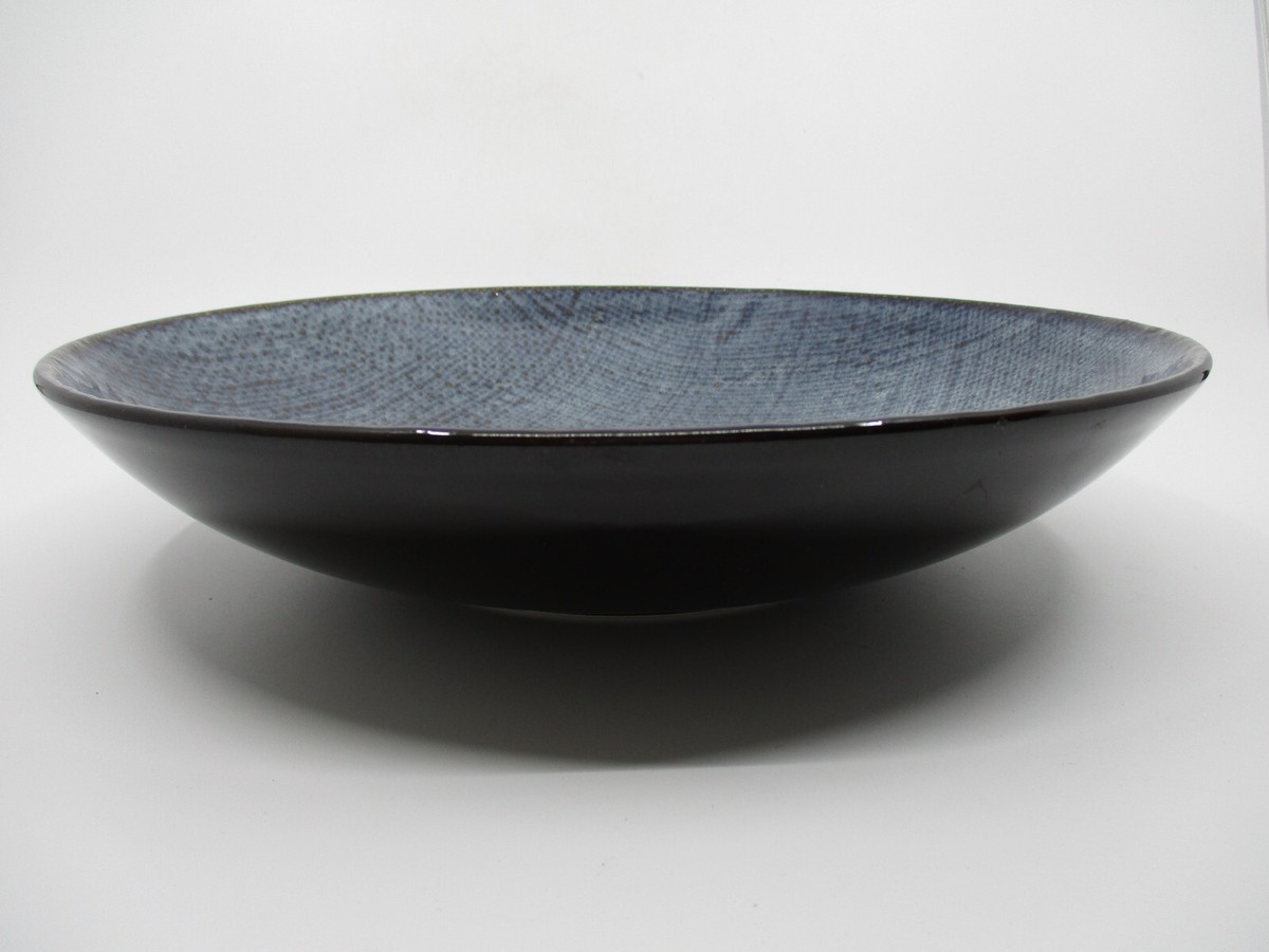 LUZERNE SIGNAPORE KNIT BLUE DEEP COUPE PLATE / LARGE PASTA BOWL
