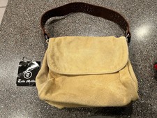 Tylie Malibu Women Medium Tan Leather Handbag Purse Studded Strap