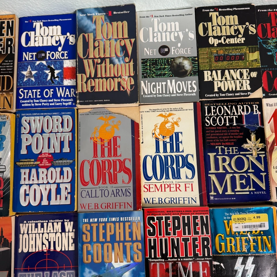 Лот из 27 военных шпионских художественных триллеров Suspense Клэнси Гриффин книги в мягкой обложке - Изображение 3 из 4