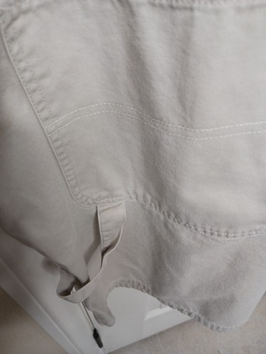 Disney Topolino ricamato beige donna 22 w salopette pantaloncini tasche vintage - Foto 7 di 13