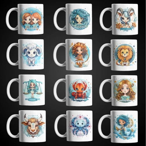 Sternzeichen Tierkreis Kaffeetasse Teetasse Tasse Geschenkidee Geschenk 330 ml