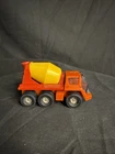 Vintage 1970's Tonka Toys Quicker Cement Mixer Truck - Red & Orange Excellent