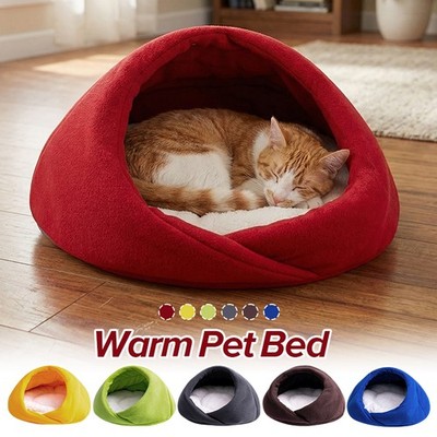 Thickened And Warm Pet Nest In Winter Doghouse Cat Villa with Sleeping Mats.