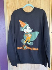 Disney Parks Mickey In Cape Halloween Pullover Crewneck Sweatshirt 3XL NWT