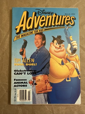 Disney Adventures Magazine March 1993 Volume 3, No. 5 Tim Allen Tool Duel