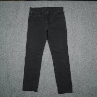 Levi's Men's W32 L32 Washed Black Slim Taper Jeans Denim Stretch