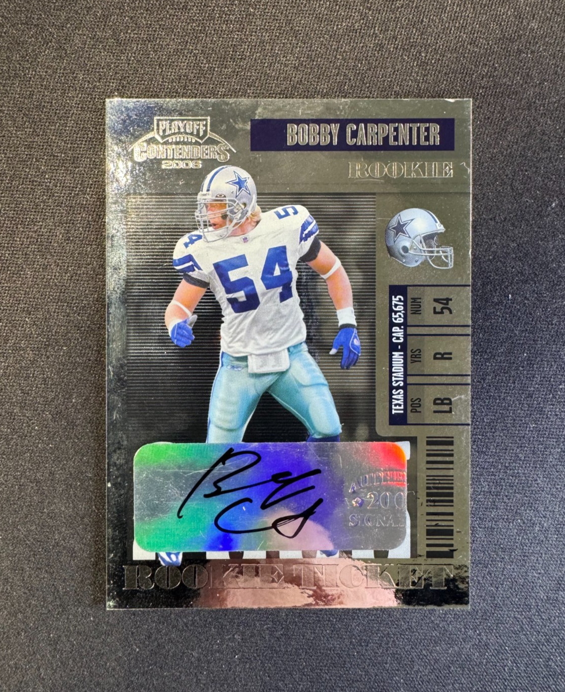 2006 Playoff Contenders #137 Bobby Carpenter RC Rookie Auto Cowboys *READ*
