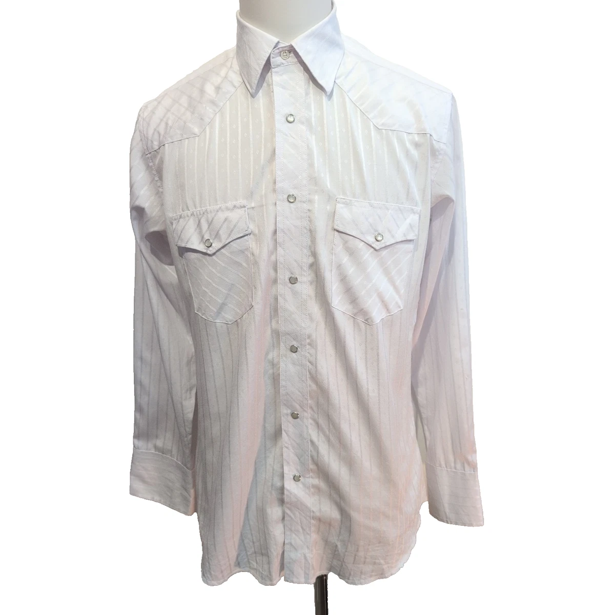 Chemise boutonnée unie Wrangler Western 3XL pour homme à manches Chemise boutonnée unie Wrangler Western 3XL pour homme à manches