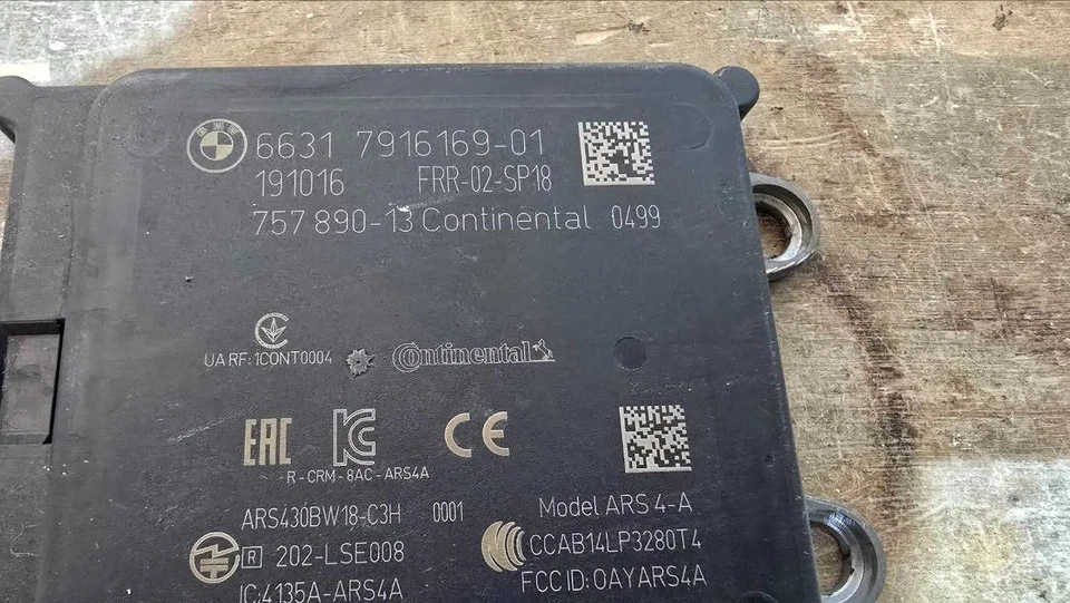 Sensor de radar delantero OEM BMW X3 X4 X5 X6 G20 G30 G11 G14 2017-2024 6631 7916169 Foto 2 de 4