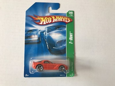 HOT WHEELS - 2007 T-HUNT - Dodge Viper in Orange - 08/12 - Short Card - VHTF.