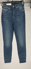 7 For All Mankind Women's High Waist Ankle Gwenevere Skinny Jeans, Size 24